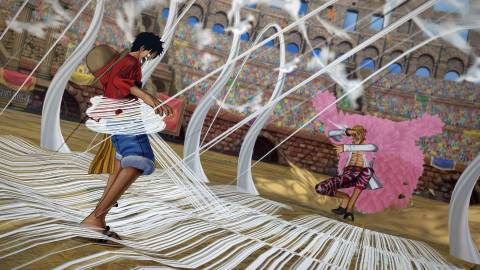 Doflamingo traps Luffy with this awakened Devil Fruit powers - One Piece Burning Blood