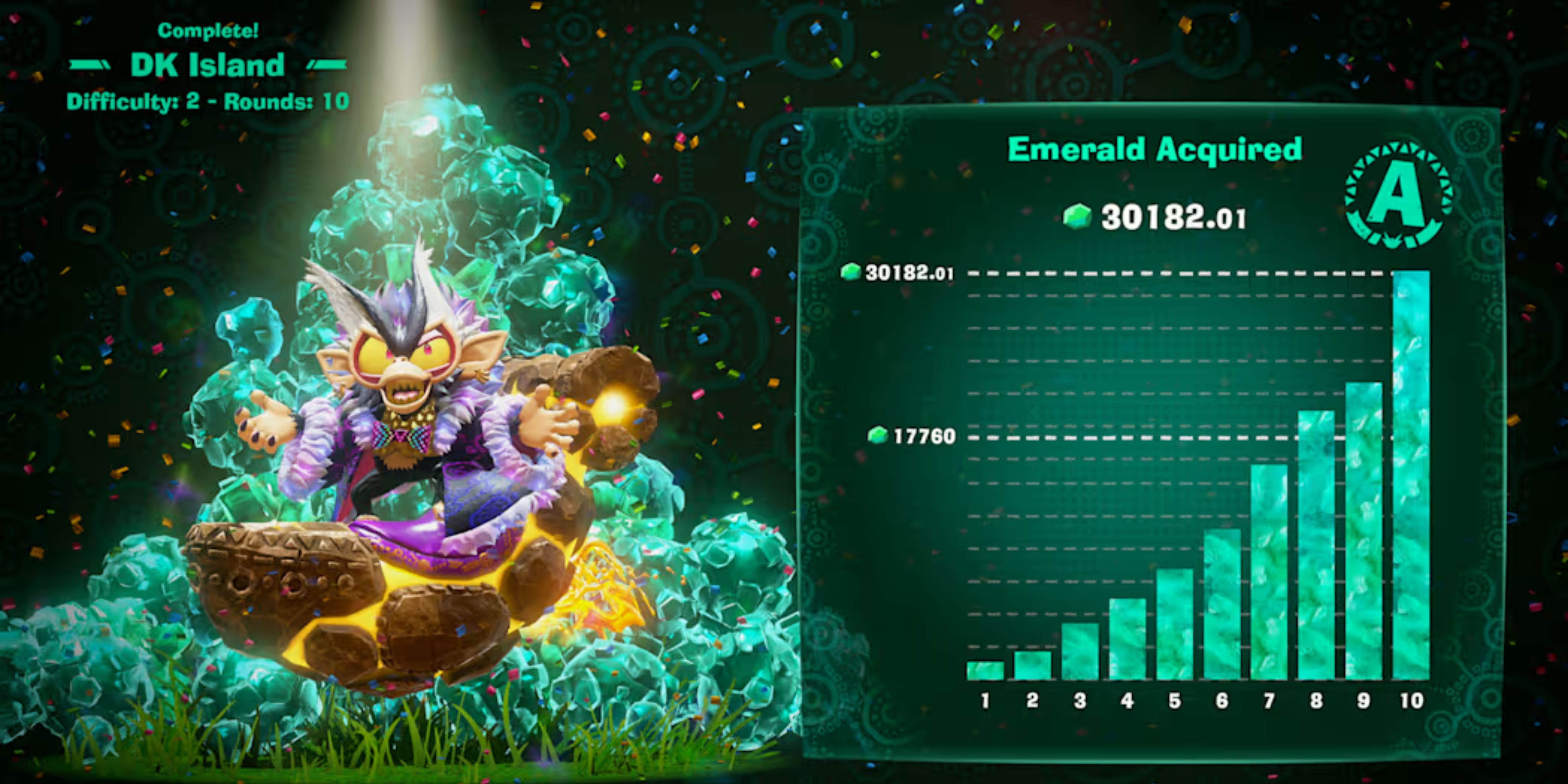 Donkey Kong Bananza DK Island and Emerald Rush