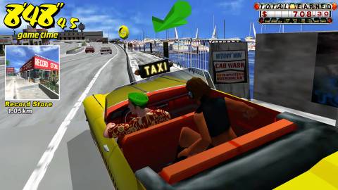 Driving in Crazy Taxi