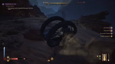 Driving Treadwheel Dune Awakening