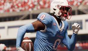 ea sports college football 26 player running with the ball.