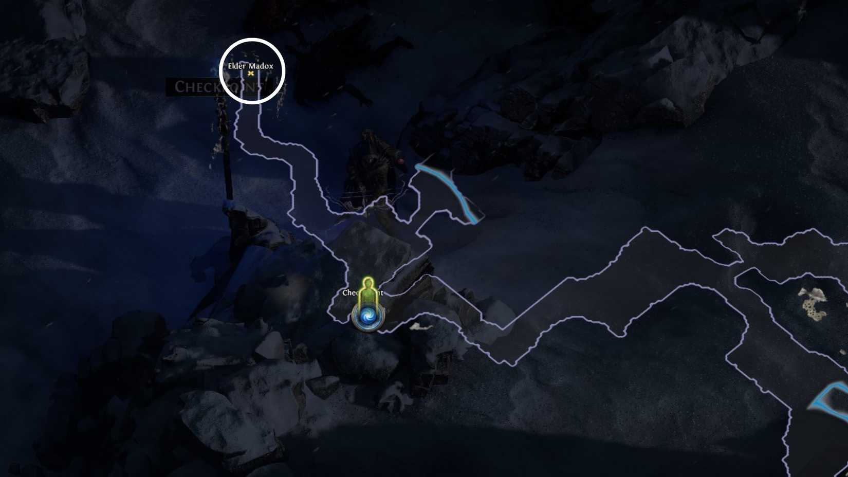 elder madox in-game location in path of exile 2