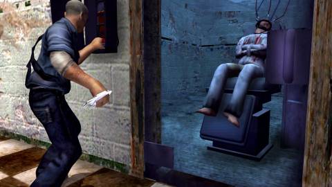Electrocuting an enemy in Manhunt 1
