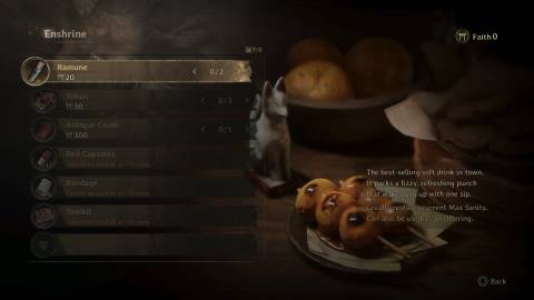 Enshrining items in Silent Hill f