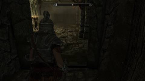 Exploring a dungeon in The Elder Scrolls 5 Skyrim (2021)