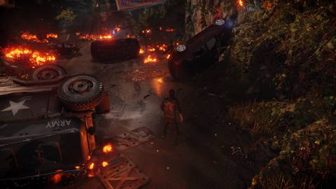 Exploring a level in Infamous Second Son