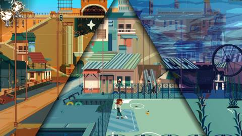 Exploring a town in Cris Tales