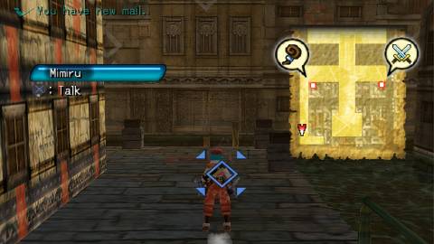 Exploring a town in Dothack Quarantine