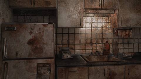 Exploring your apartment in Silent Hill 4 The Room