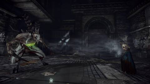 Facing off against a demon in castlevania lords of shadow 2