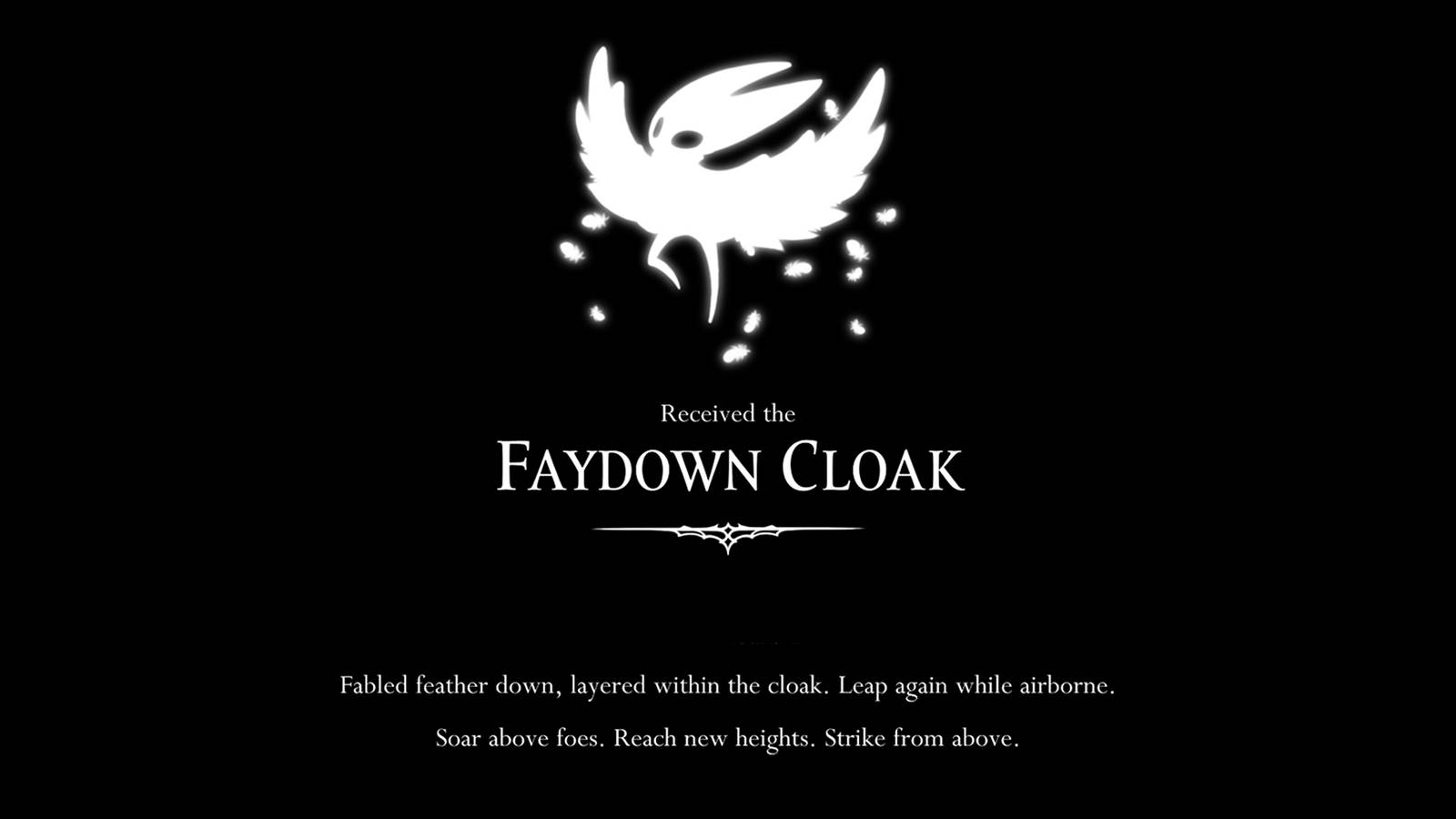 Faydown Cloack Skill in Silksong