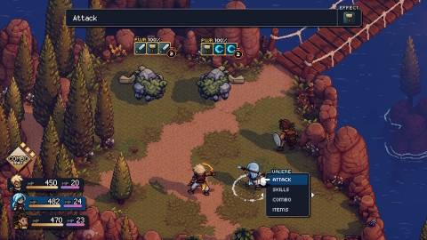 Fighting a battle in Sea Of Stars