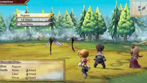 Fighting a battle in The Legend of Legacy
