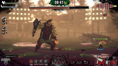 Fighting a boss in Hotel Barcelona