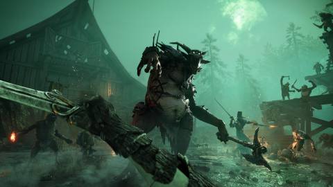 Fighting a giant monster in Warhammer Vermintide 2