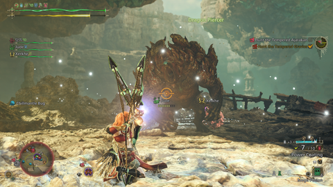 Fighting Ajarakan in Monster Hunter Wilds