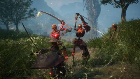 Fighting enemies in Beast Of Reincarnation