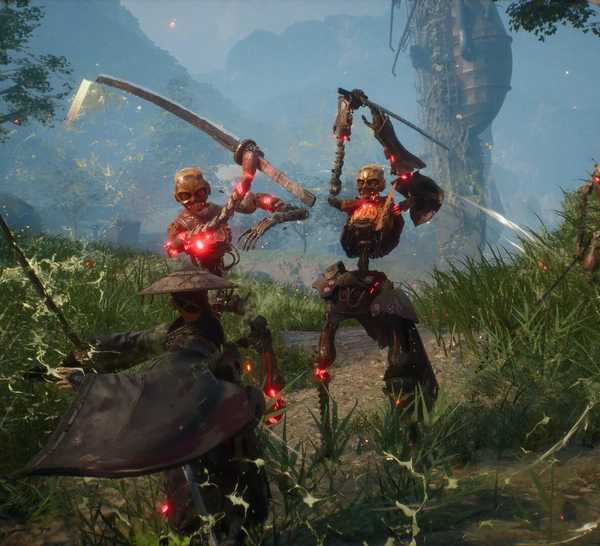Fighting enemies in Beast Of Reincarnation