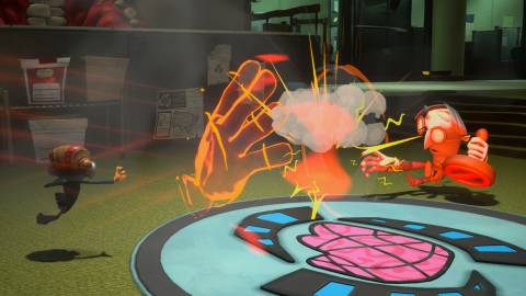 Fighting enemies in Psychonauts 2