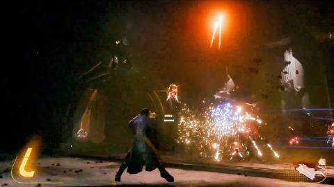 Fighting enemies in Saros