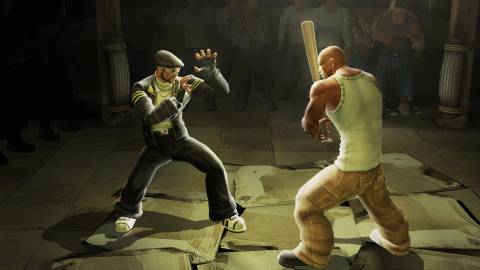 Fighting in an underground match in Def Jam Fight For NY