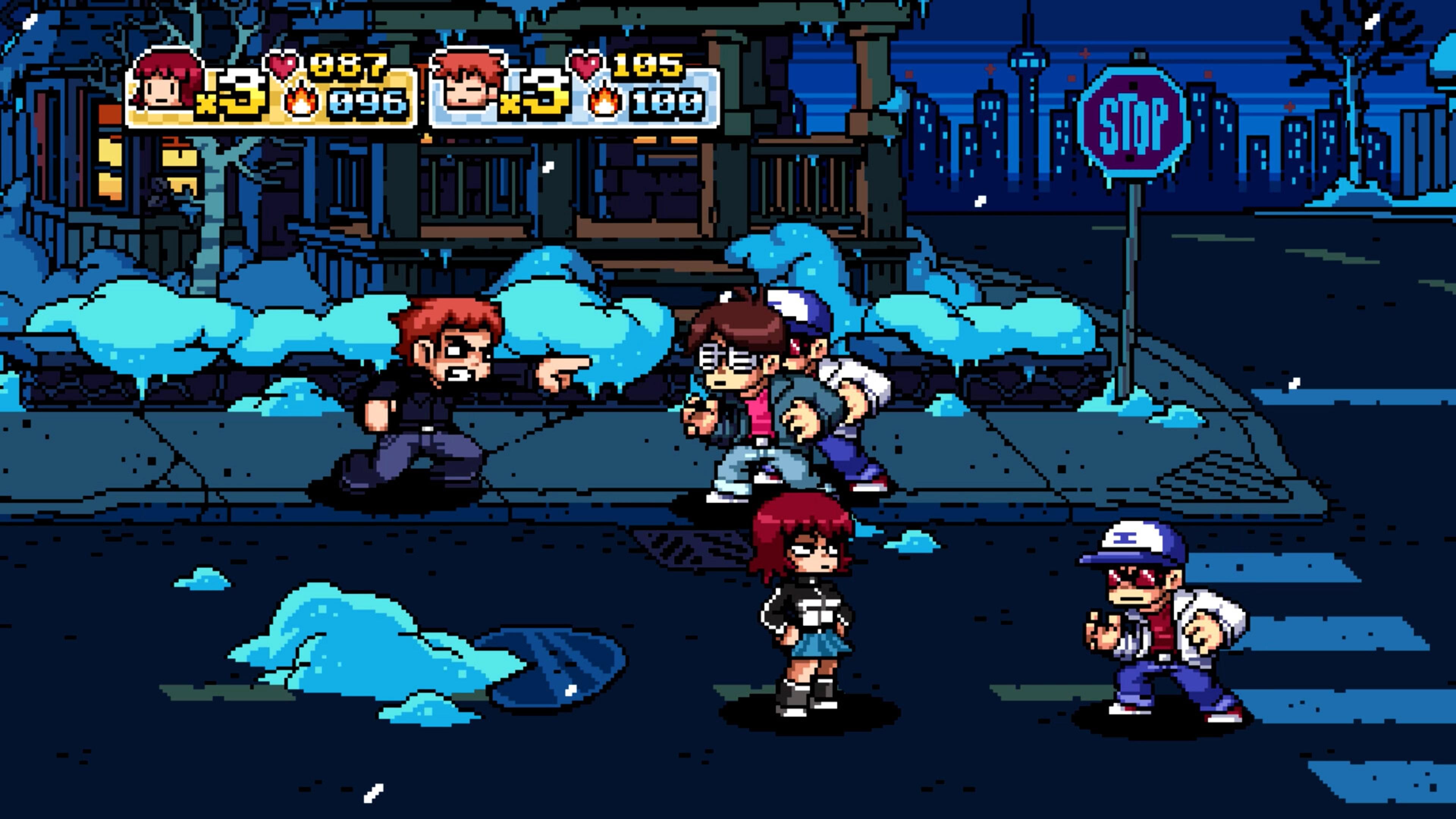 Fighting in the streets in Scott Pilgrim vs. The World