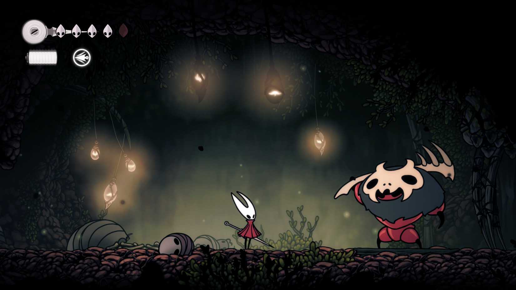 Fighting Skull Ant boss in Hollow Knight Silksong