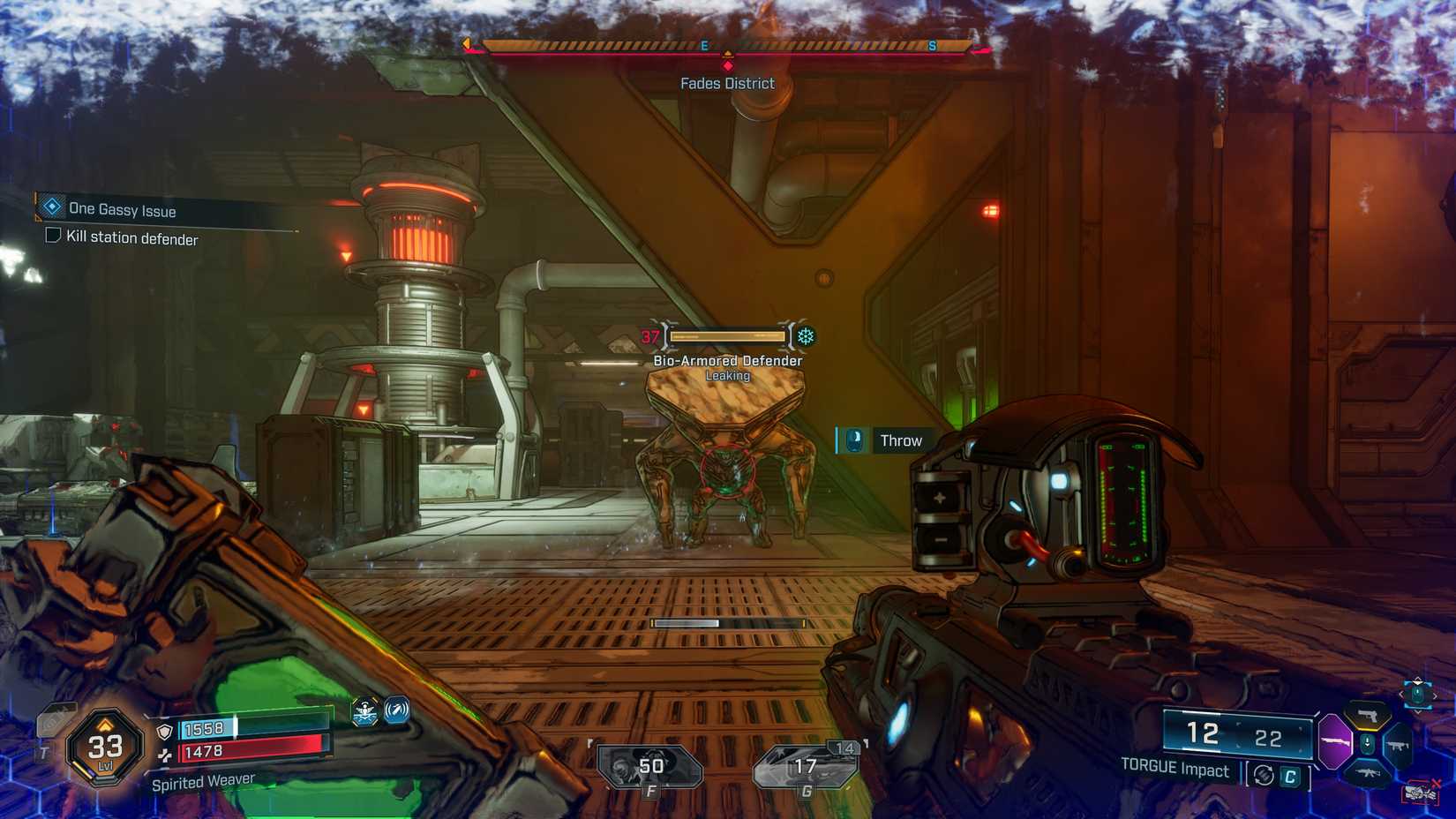 fighting the bio-armor bulkheaed