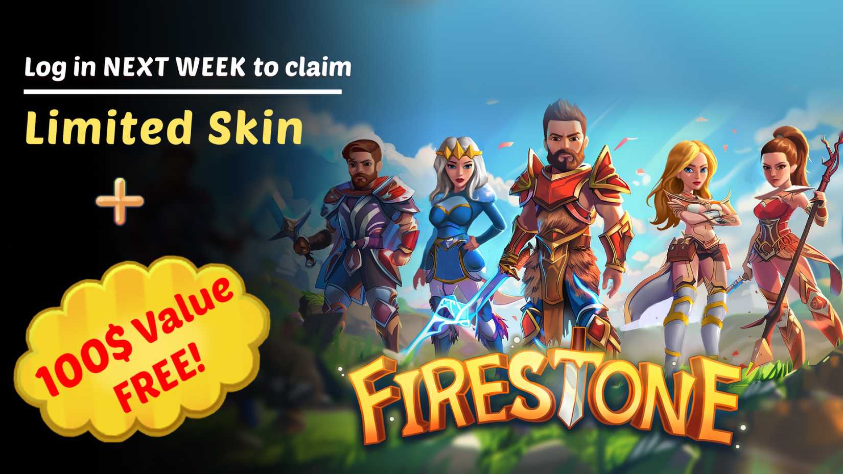 Firestone Idle RPG EGS $100 Bundle Offer key art