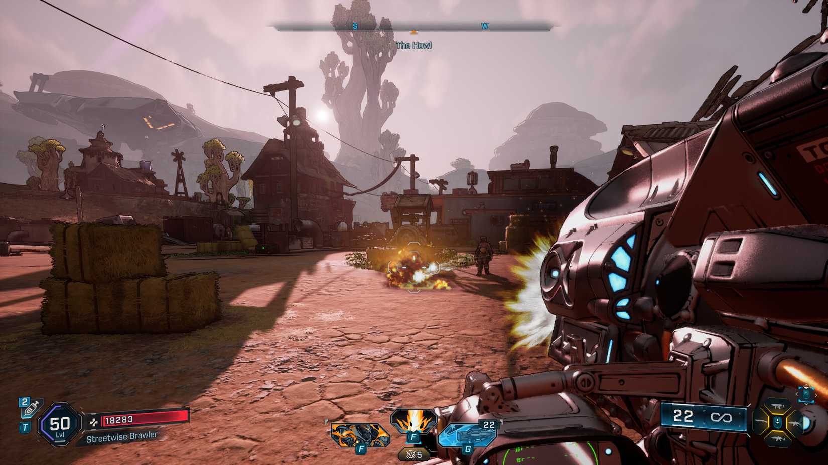 firing a rocket launcher