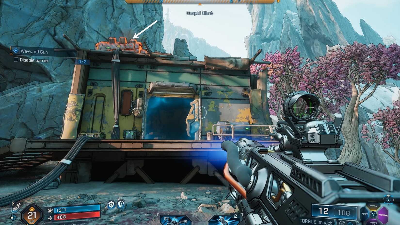 First Generator to Disable Barrier Wayward Gun Quest Borderlands 4