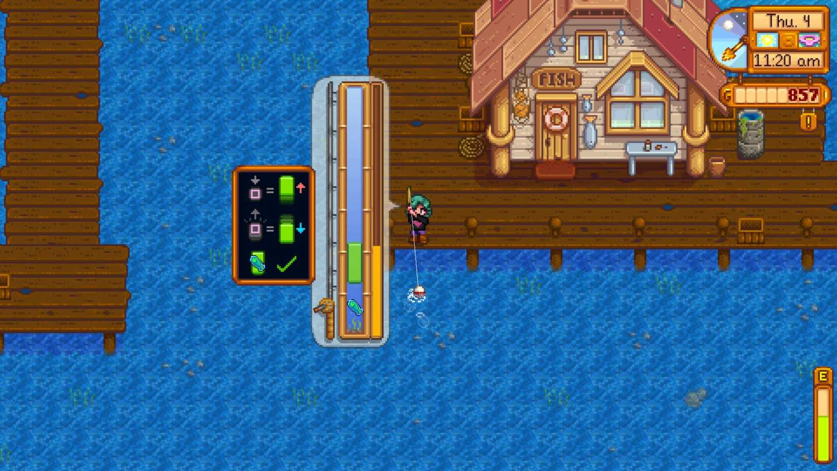 Fishing in Stardew Valley