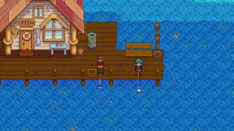 Fishing with Willy in Stardew Valley