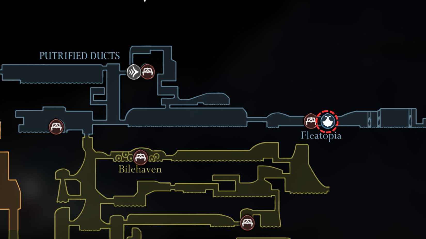 localização de fleatopia em hollow knight silksong