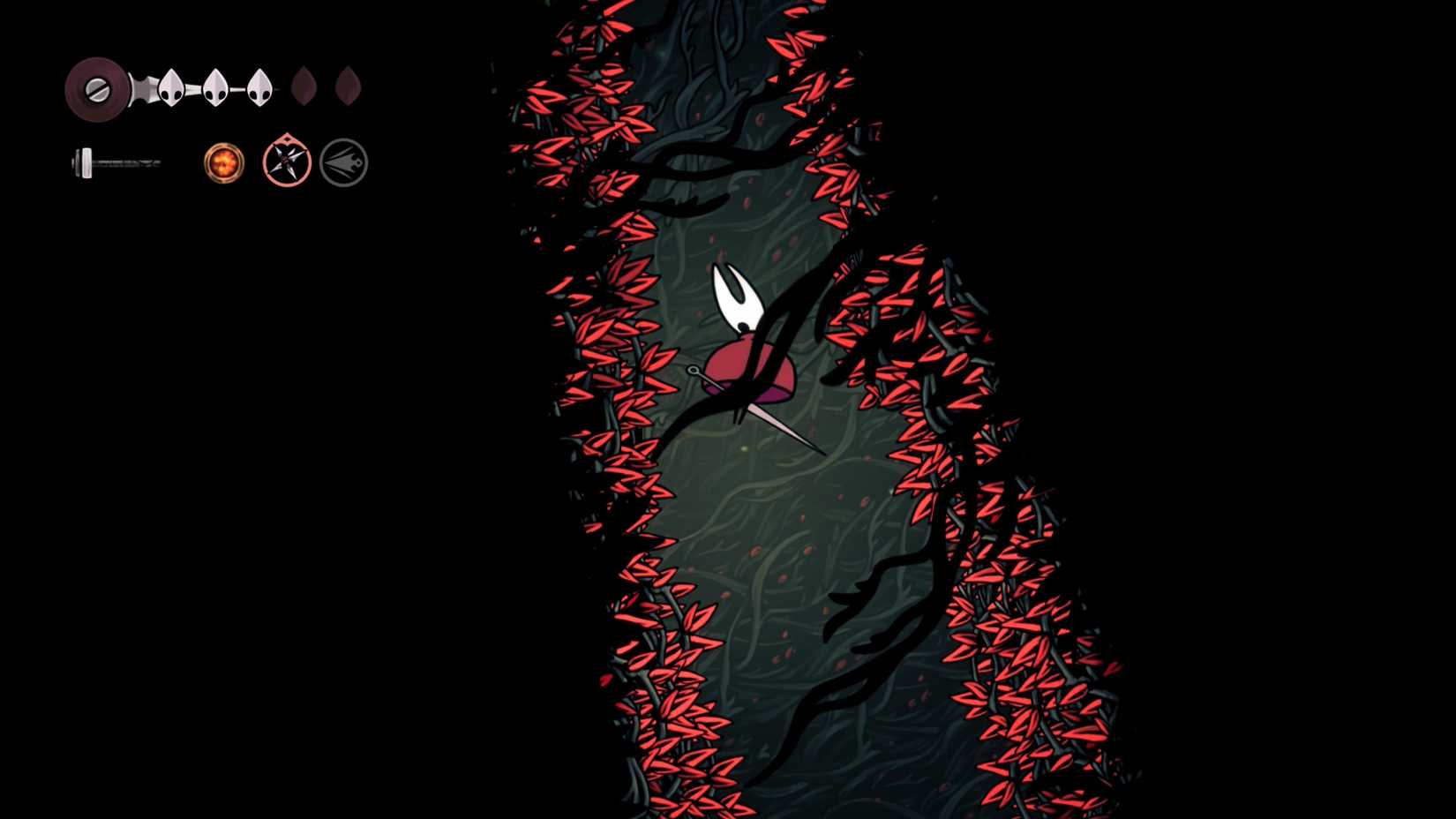 Floating in Hunter’s March in Hollow Knight Silksong