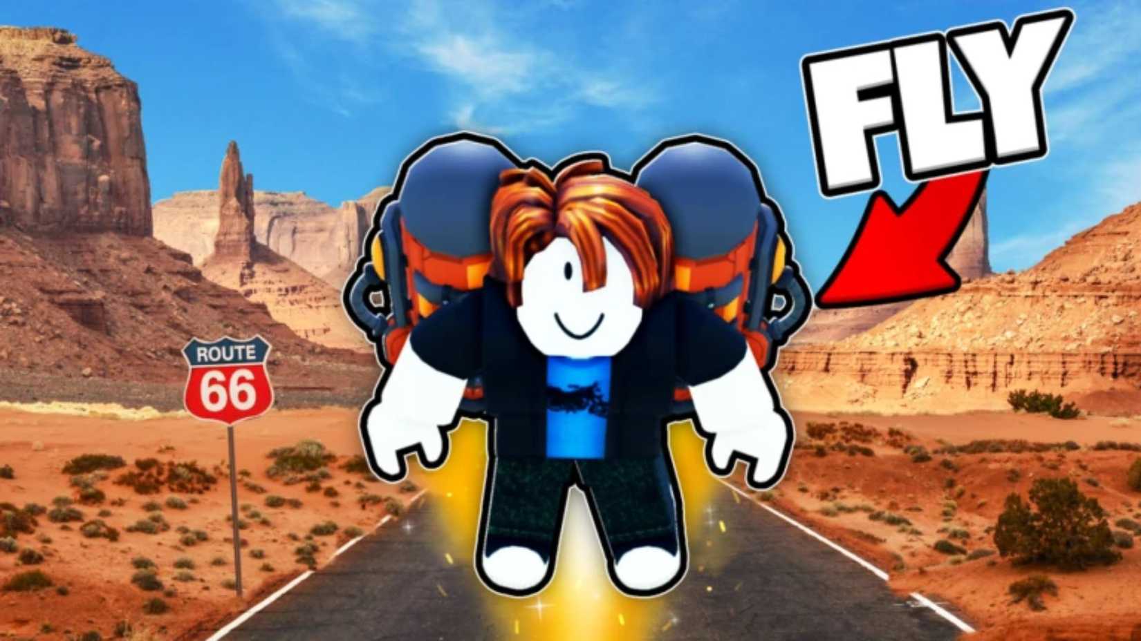 Fly a jetpack character