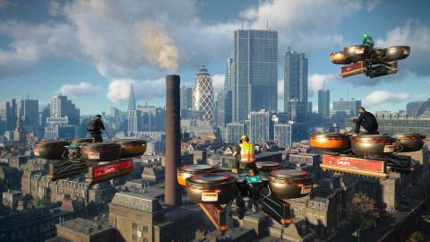 Flying on drones in Watch Dogs Legion