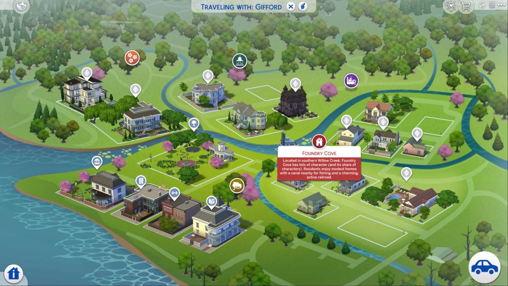 foundry cove location the sims 4