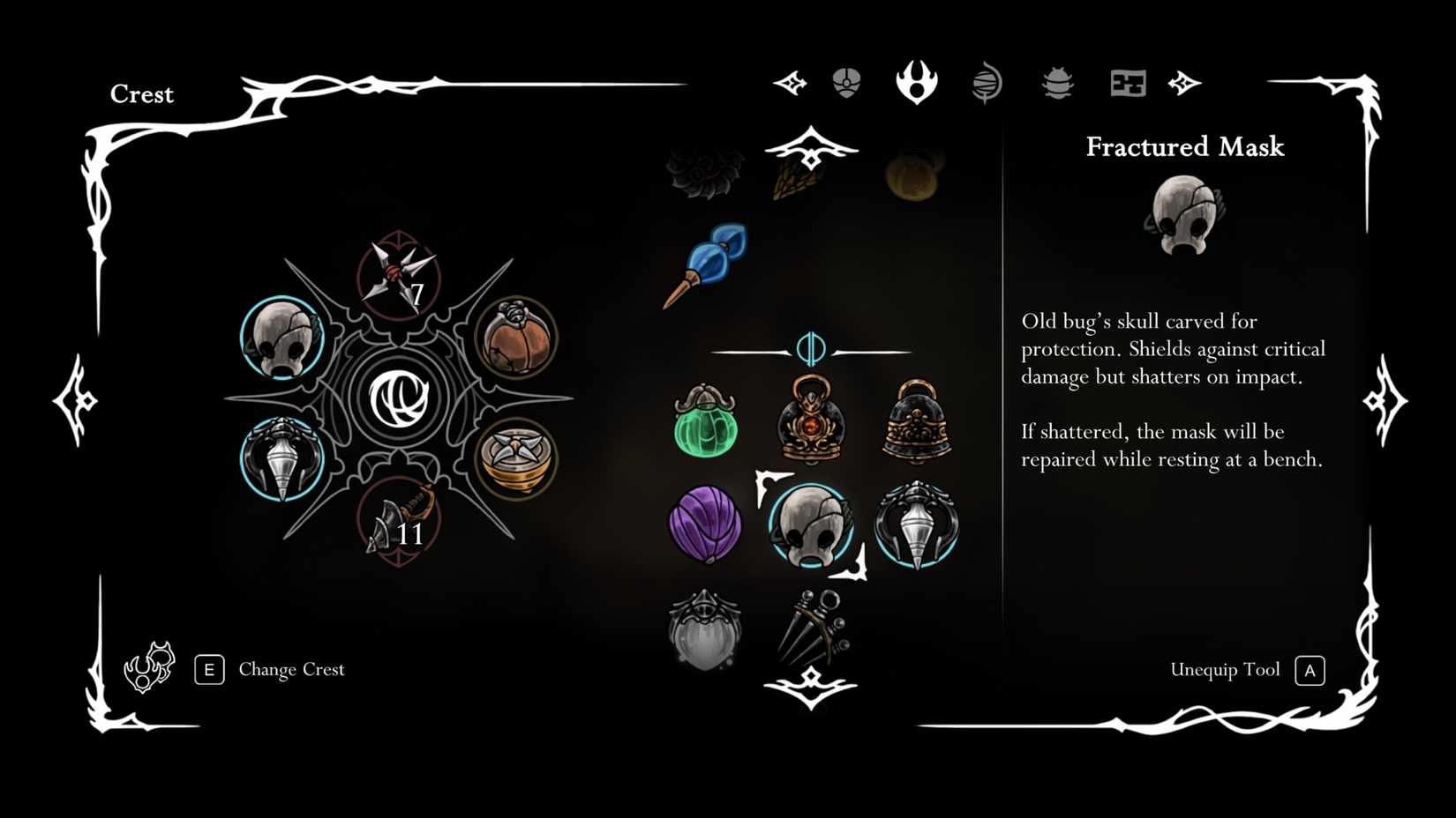 descrição da máscara fraturada em Silksong Dropraro – Guia da Máscara Fraturada em Silksong