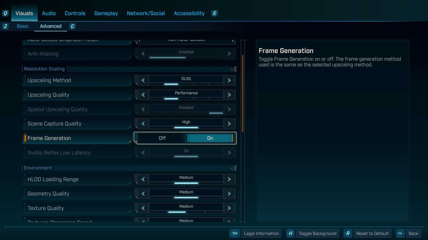 frame gen in borderlands 4