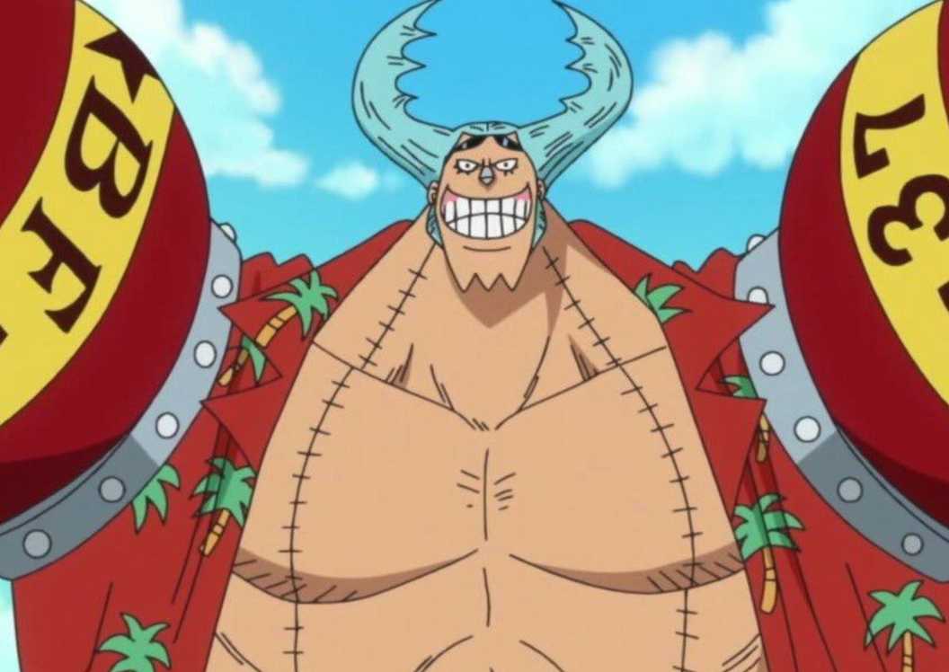 Franky's modified appearance post-timeskip - One Piece