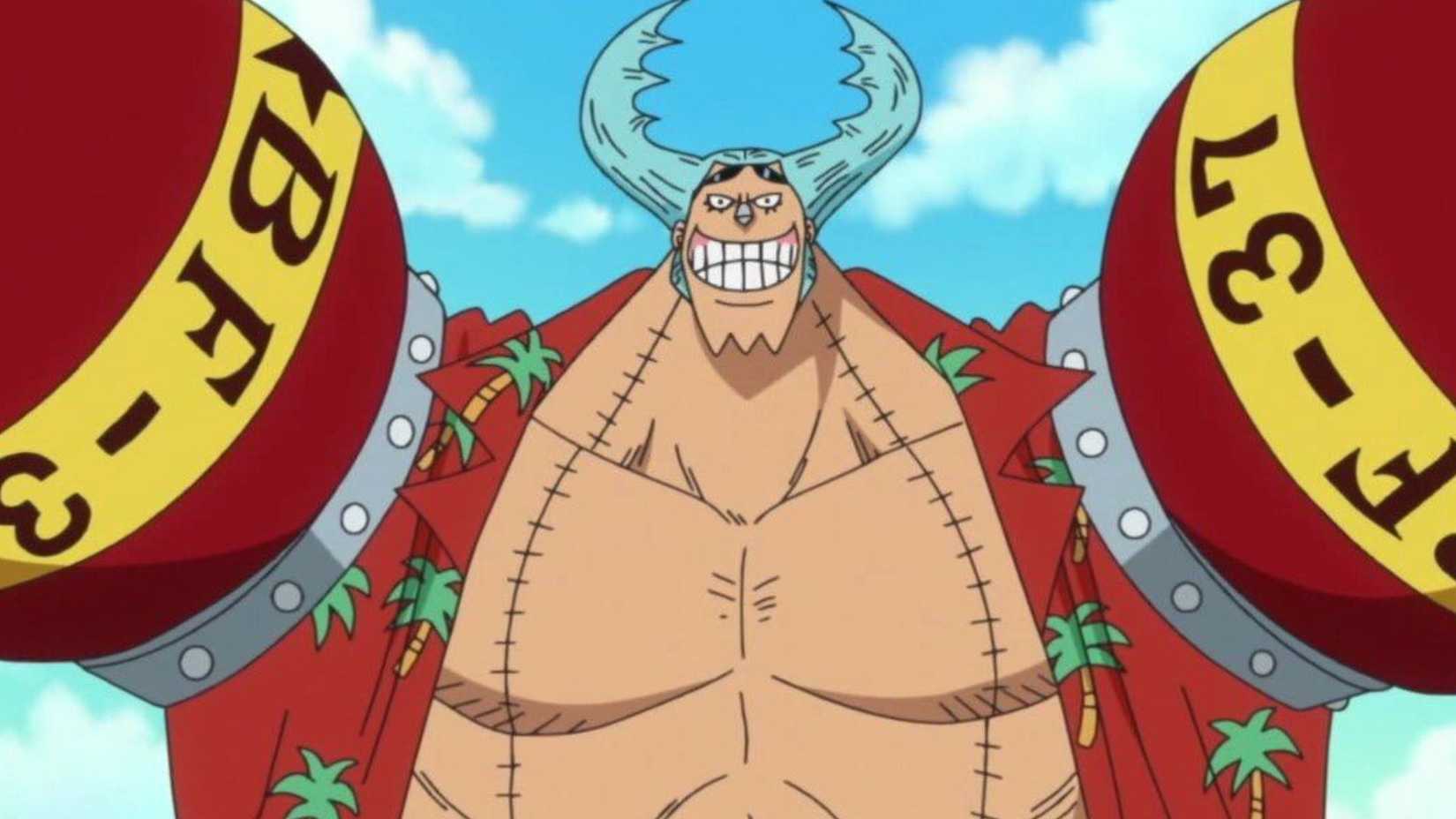 Franky's modified appearance post-timeskip - One Piece
