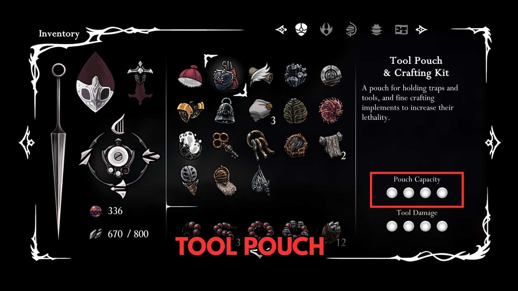 bolsa de ferramentas totalmente atualizada em hollow knight silksong Dropraro - Todos os locais de Kits de Criação e Bolsas de Ferramentas em Hollow Knight Silksong
