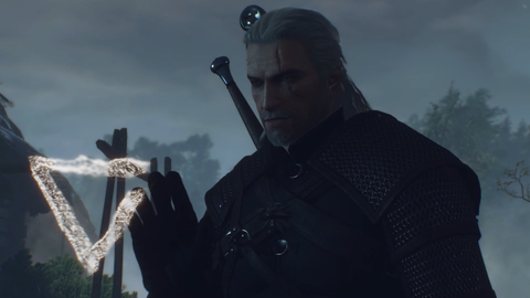Geralt using Axii in The Witcher 3 Wild Hunt
