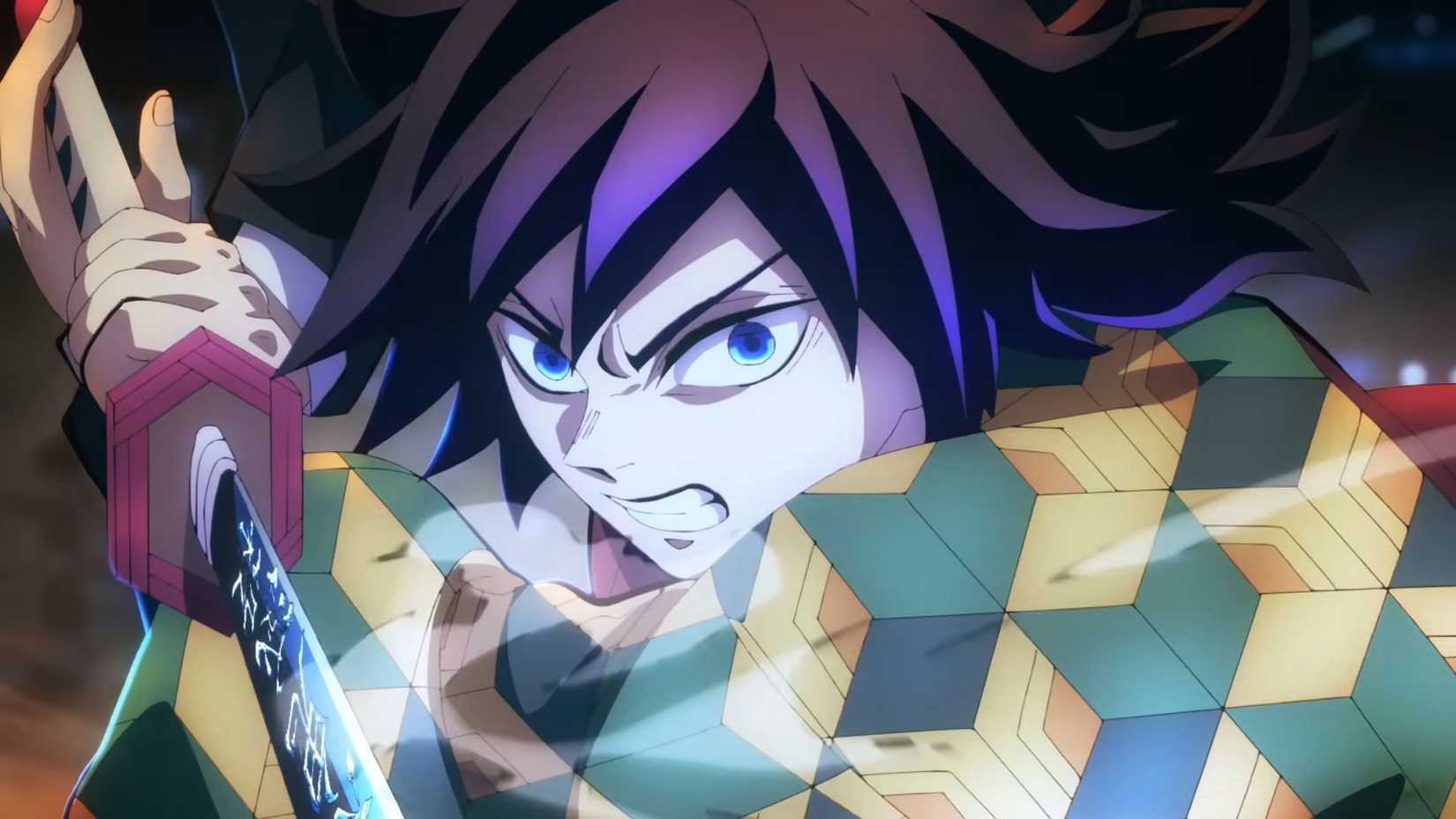 Giyu Tomioka blocks Akaza's attacks - Demon Slayer