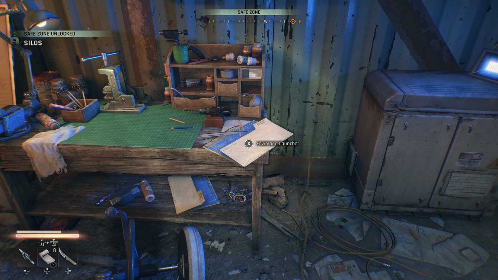 Grabbing the Sawblade Launcher Blueprint Dying Light The Beast