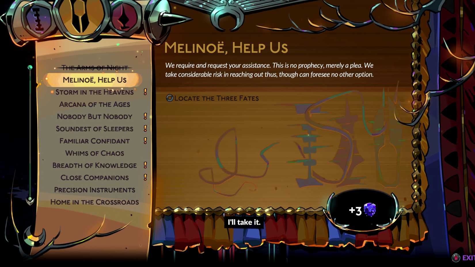 Hades 2 Find Three Fates Walkthrough 1 Melinoe Help Us