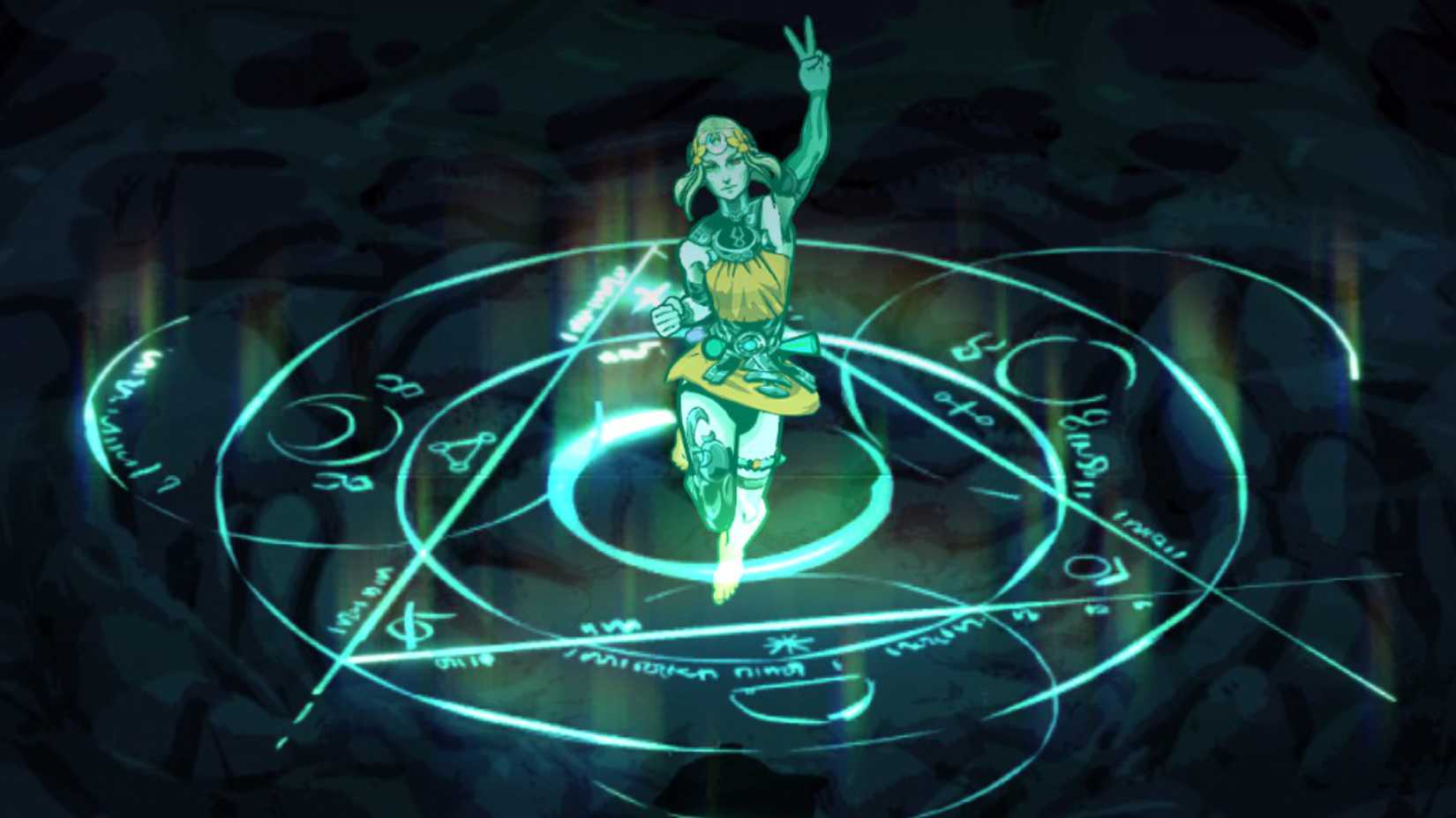 Hades 2 Melinoe Peace Sign Time Flows Freely Forth Completion Screen