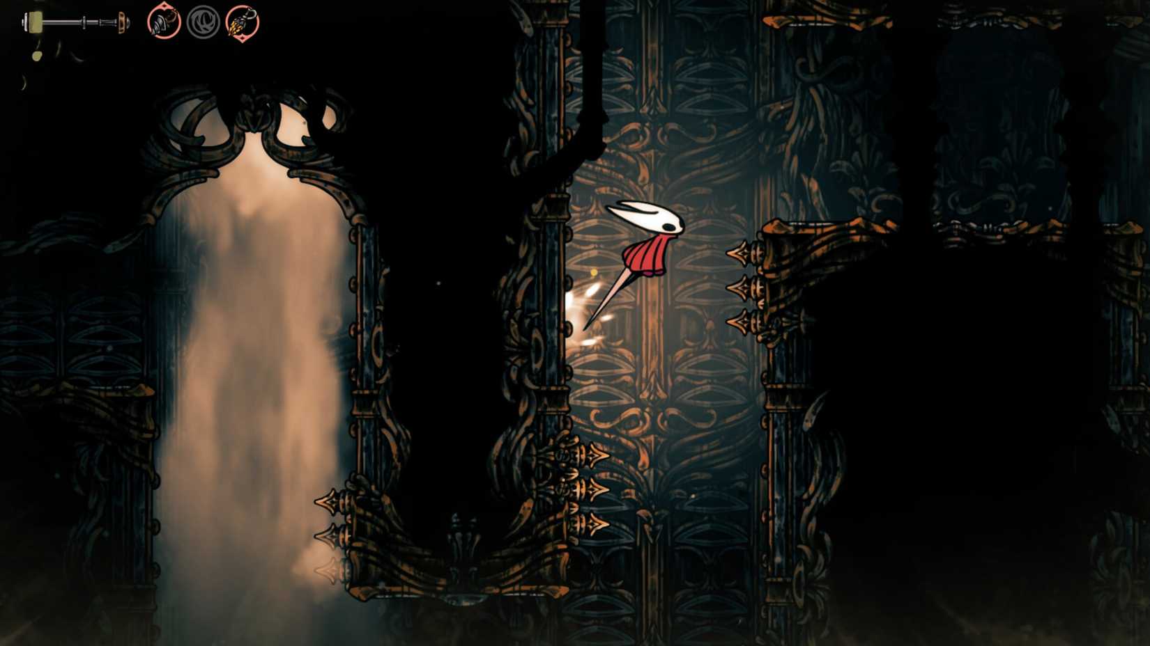 Passando pelo órgão de escape Silksong