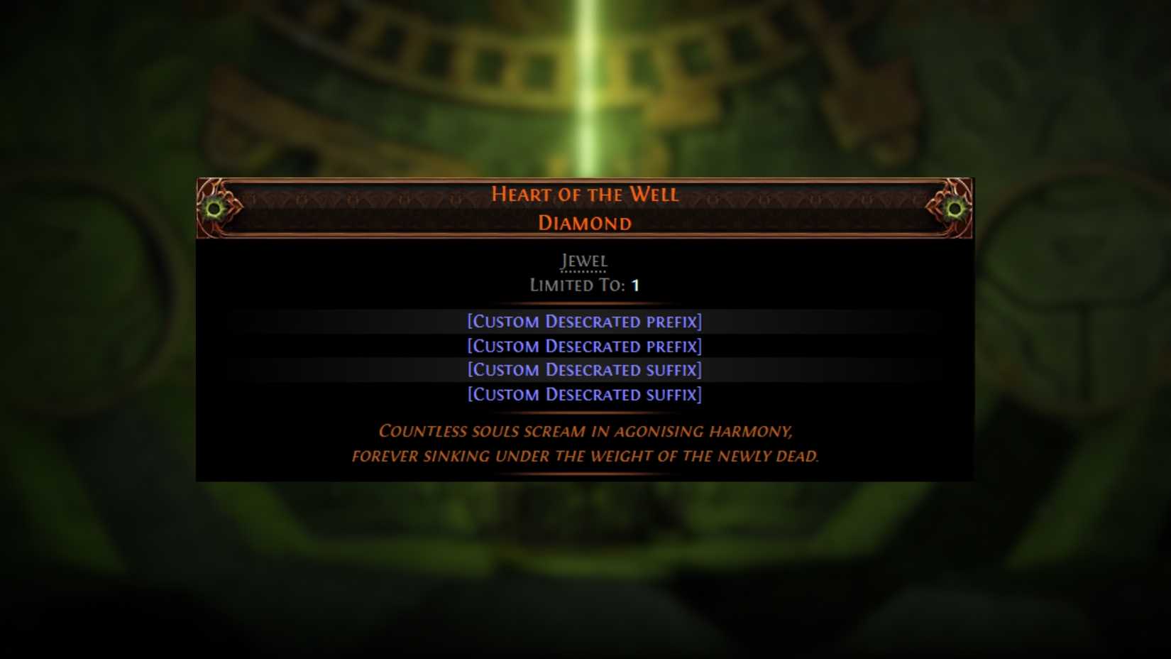 heart of the well diamond in path of exile 2